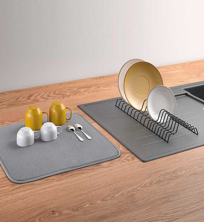 METALTEX Drytex dish rack with drying mat