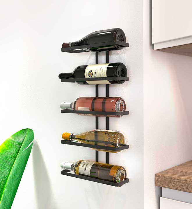 METALTEX Wine-Wall 5, Bottle holder